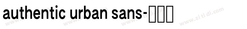 authentic urban sans字体转换